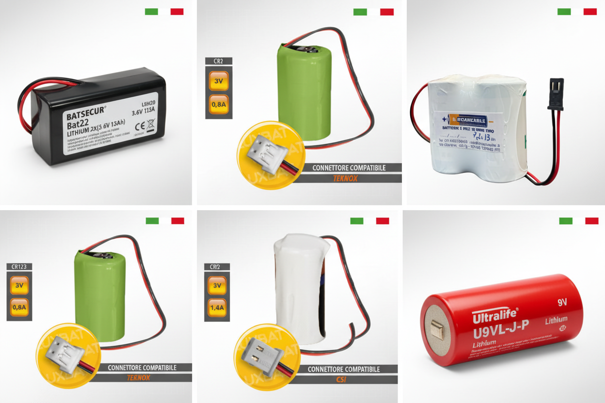 BATTERIE PER ANTIFURTI