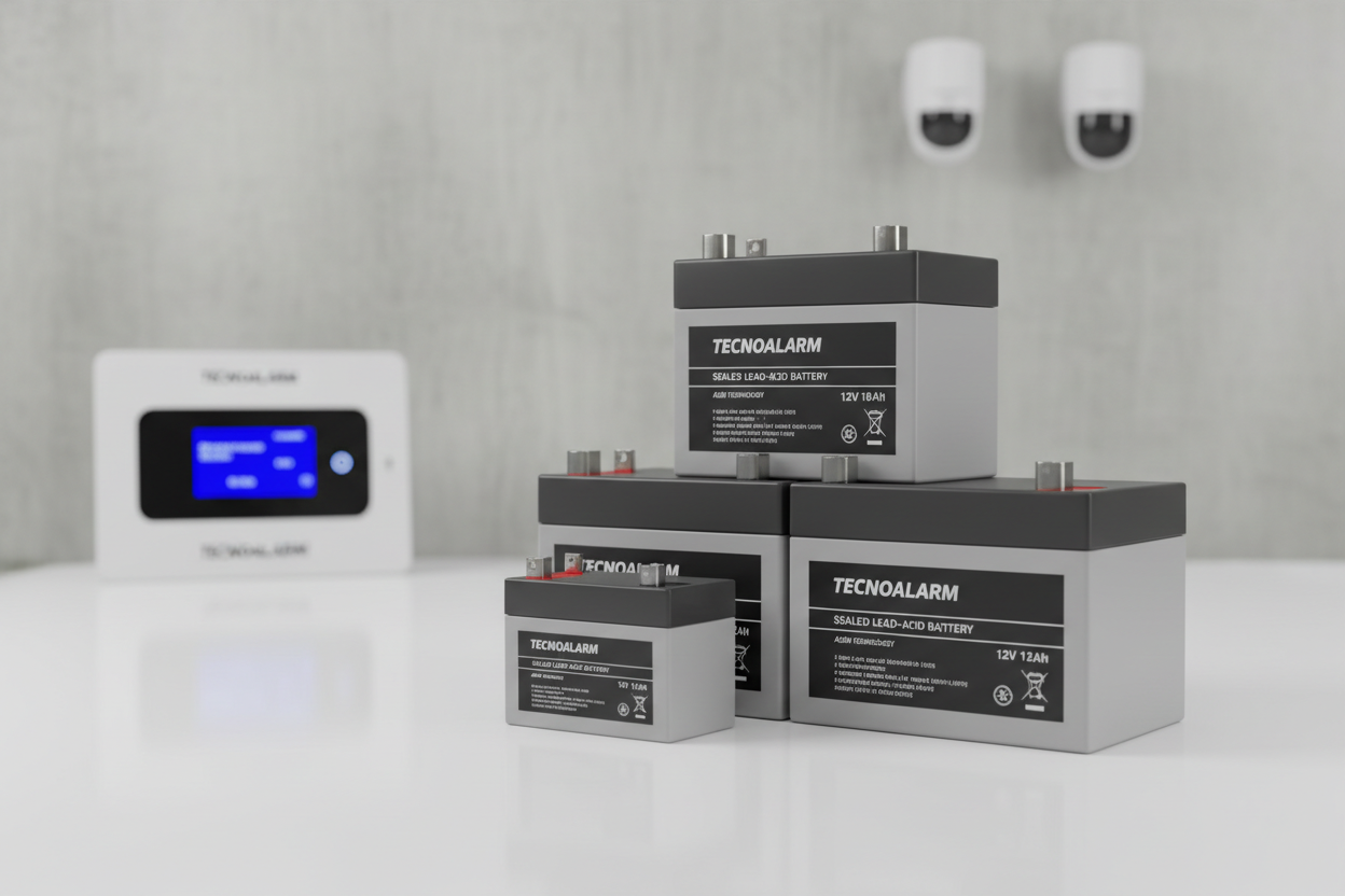 batterie compatibili sistemi di antifurto Tecnoalarm