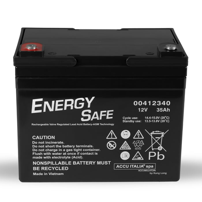BATTERIA AL PIOMBO ENERGY SAFE 12V 35AH