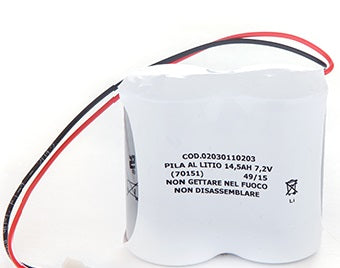 BATTERIA PER ANTIFURTO LITIO 7,2V 13AH D LINCE