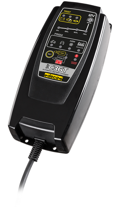 Carica batterie automatici, con programma per la carica di mantenimento (carica a impulsi)
Batteria 12 Volt, 1,2 > 120 Ah