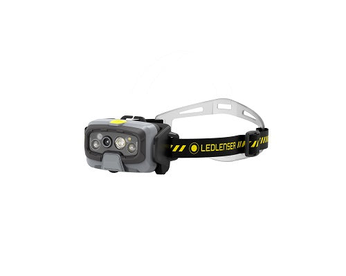 Ledlenser HF8R Work Torcia LED Ricaricabile da Testa 1600 Lumen 80 CRI + Kit di Collegamento al Casco e Supporto a Parete