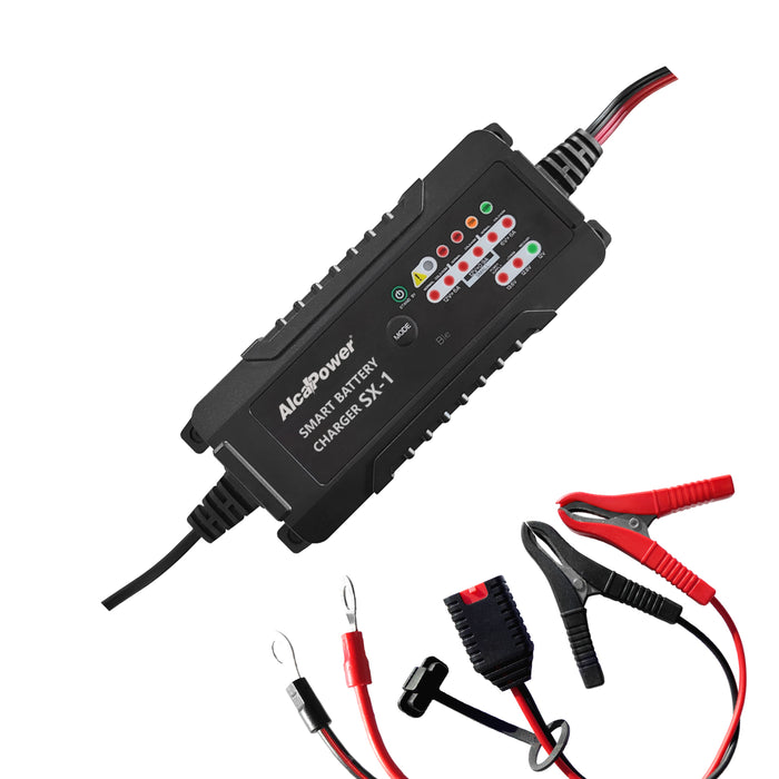 Caricabatterie Alcapower SX-1 – Switching Automatico 6A 6/12V LiFePO4