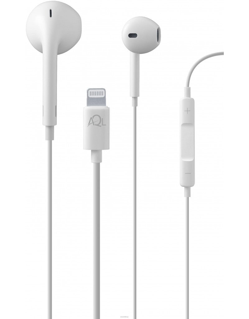 aql glacemfiw auricolare stereo capsula mfi bianco