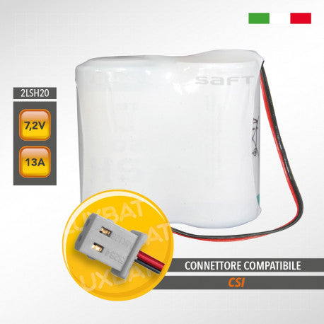 BATTERIA PER ANTIFURTO LITIO 7,2V 13AH D SAFT CSI