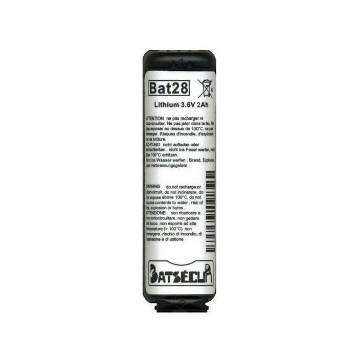 Batteria BATSECUR BAT28 compatibile BATLI28 3,6V 2Ah compatibile con BATLi28, BATLi38,  per sistema di allarme DAITEM D8000, DP800, batteria sostitutiva di lunga durata Li-SOCL2