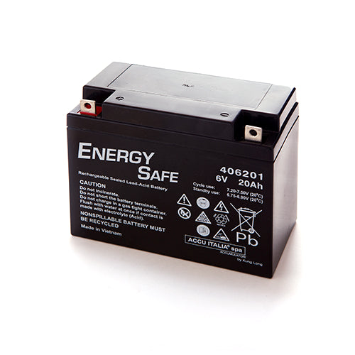 batteria al piombo energy safe 6v 20ah