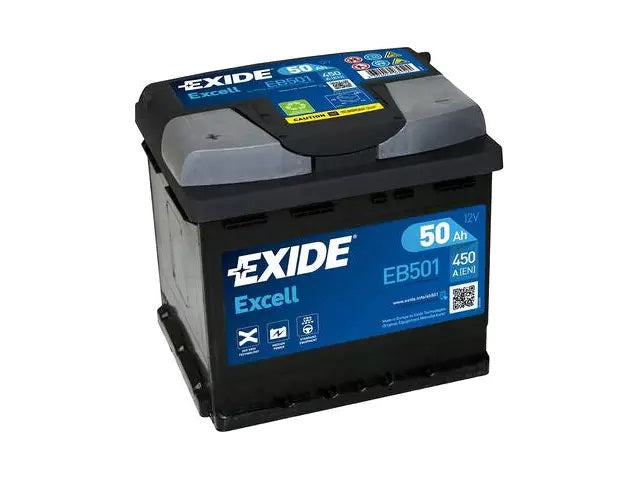 batteria auto exide 12v 50ah 450a