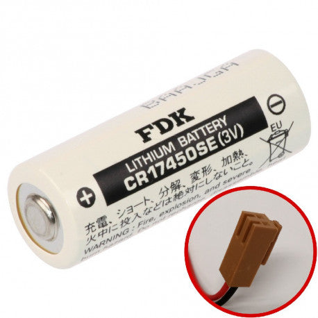 batteria fdk 3v 2500mah + connett. fanuc