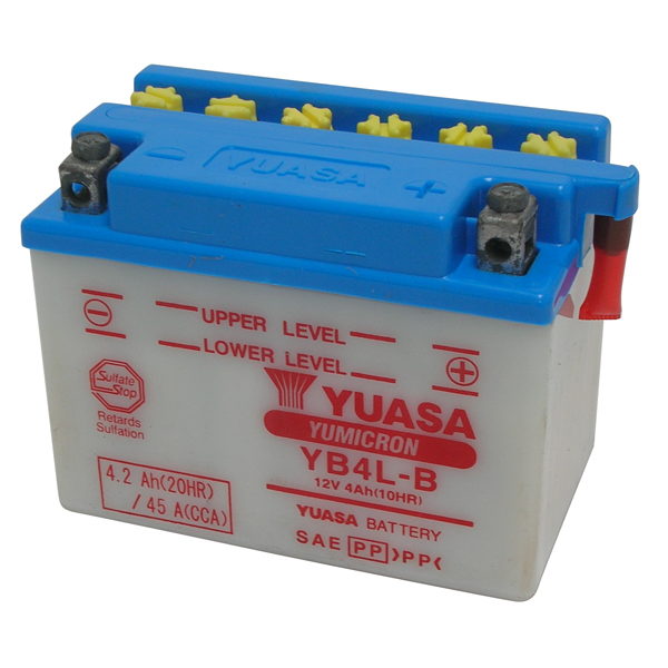 batteria moto yuasa yb4l-b