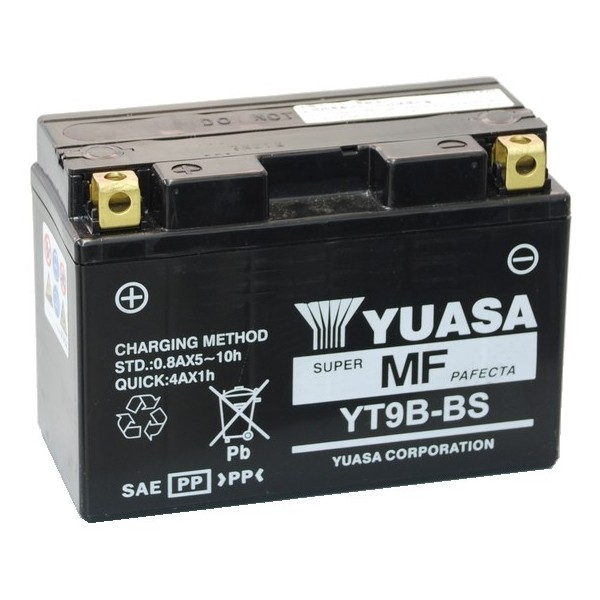 batteria moto yuasa yt9b-bs
