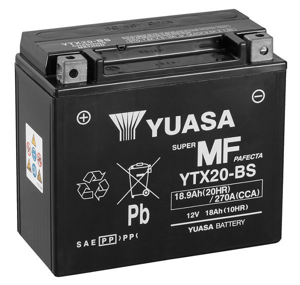 batteria moto yuasa ytx20-bs