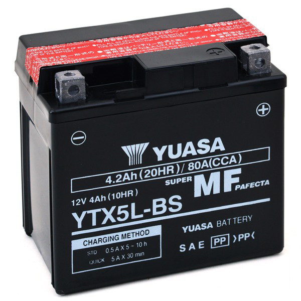 batteria moto yuasa ytx5l-bs