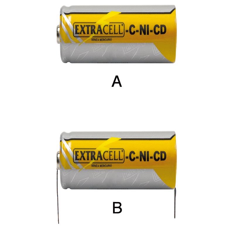 batteria ni-cd 1/2 torcia 1,2v 2800mah