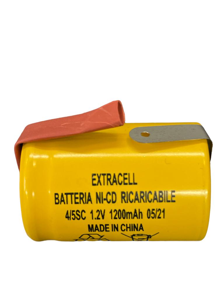 batteria ni-cd 1,2v 1200mah 4/5sc