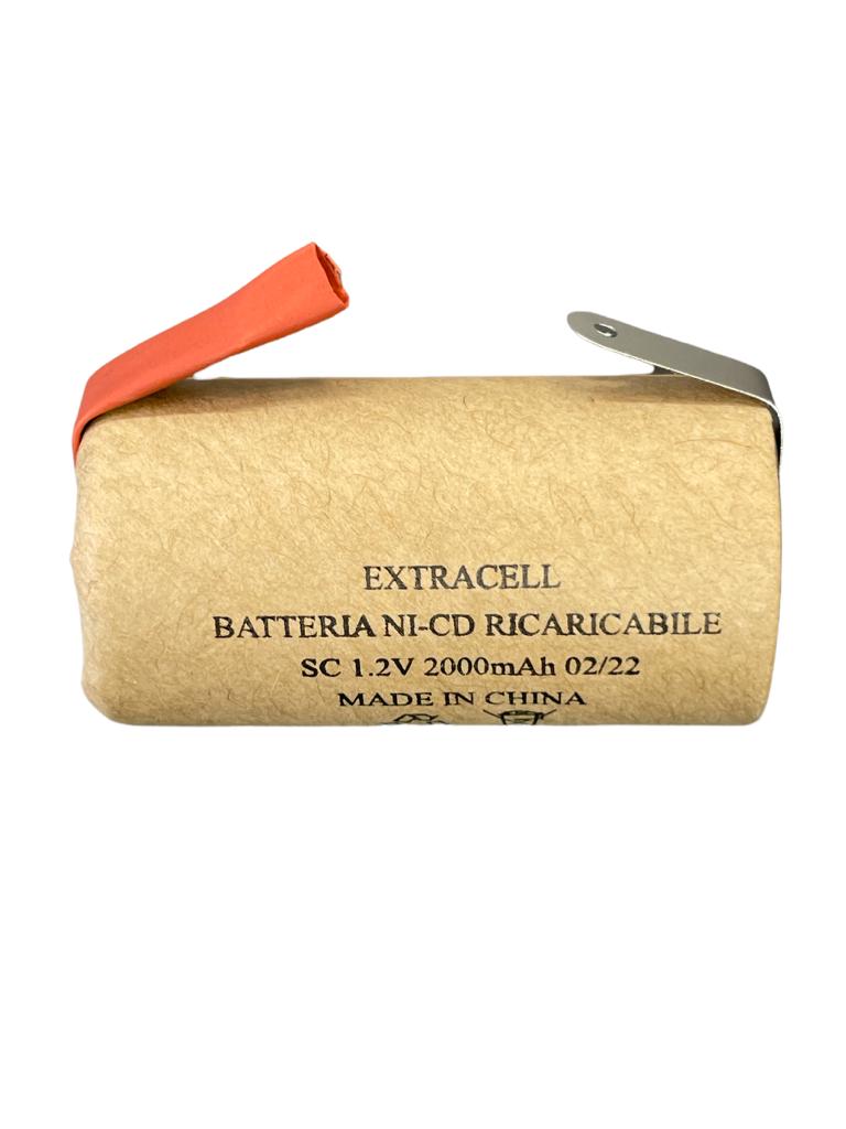 batteria ni-cd 1,2v 2000mah cart. /l