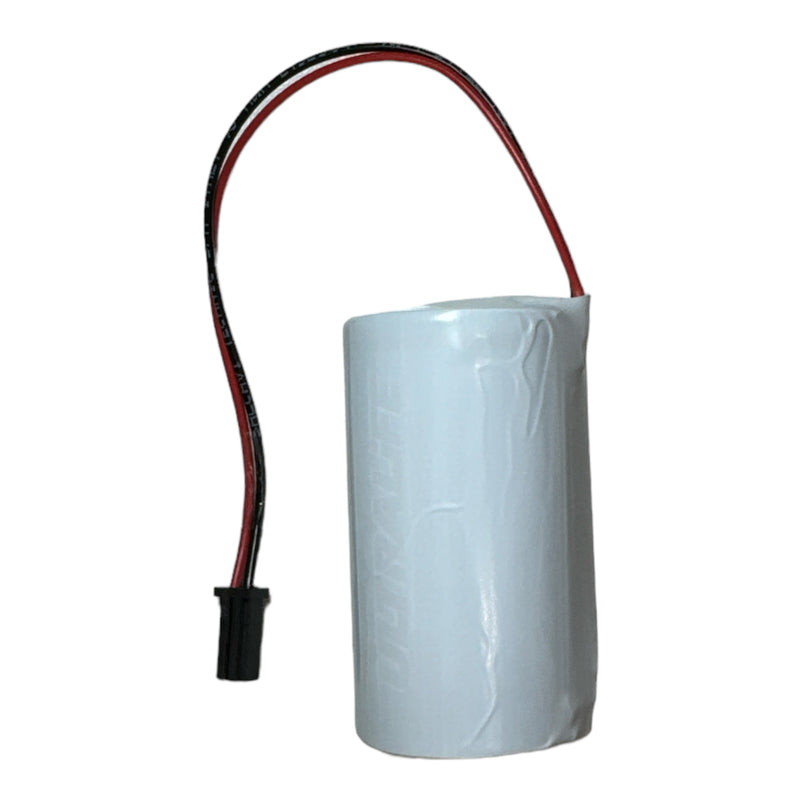 batteria per antifurto litio 3,6v 14,5ah d + connettore amp rs sx elkron
