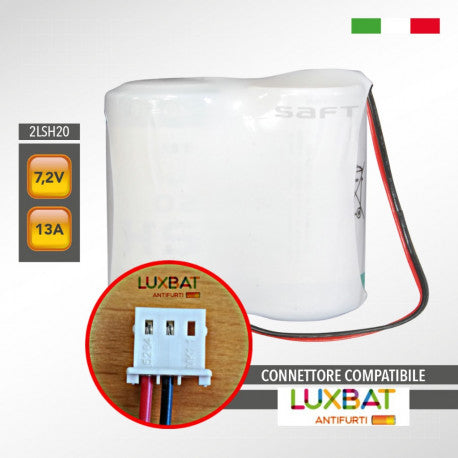 batteria per antifurto litio 7,2v 13ah d tecnoalarm