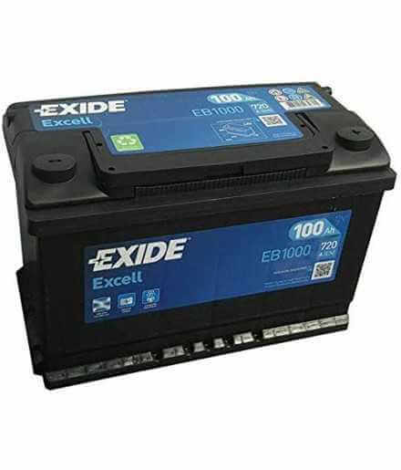 batteria per auto exide 12v 100ah 720a