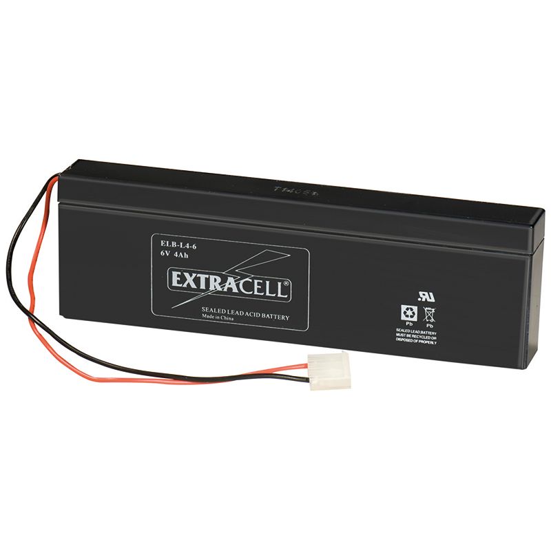 batteria piombo 6v 4,0ah attacco beghelli