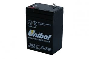 batteria unibat sla 6v 4,5ah