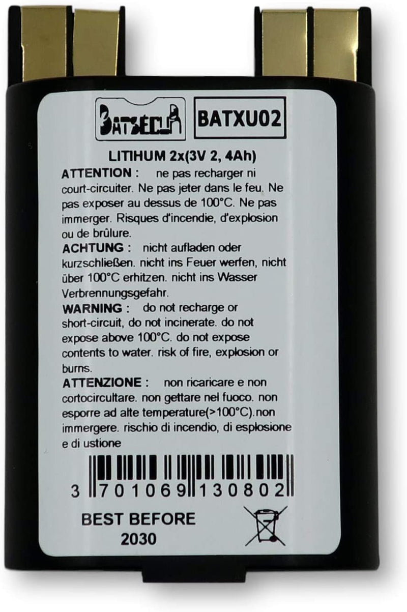 Batteria Antifurto Litio BATSECUR BATXU02 Compatibile RXU02X