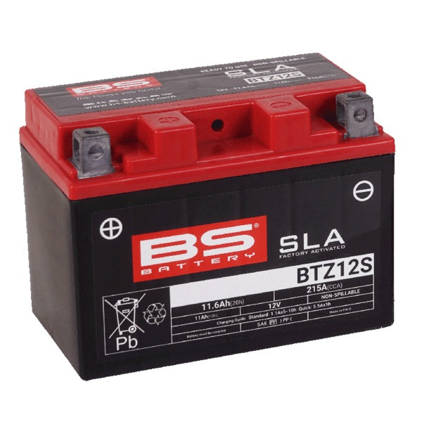 Batteria Moto BS BTZ12S SLA 12V 11Ah AGM | Battery24.it