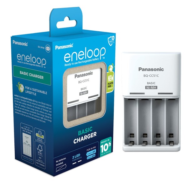 caricabat eneloop panasonic basic charger