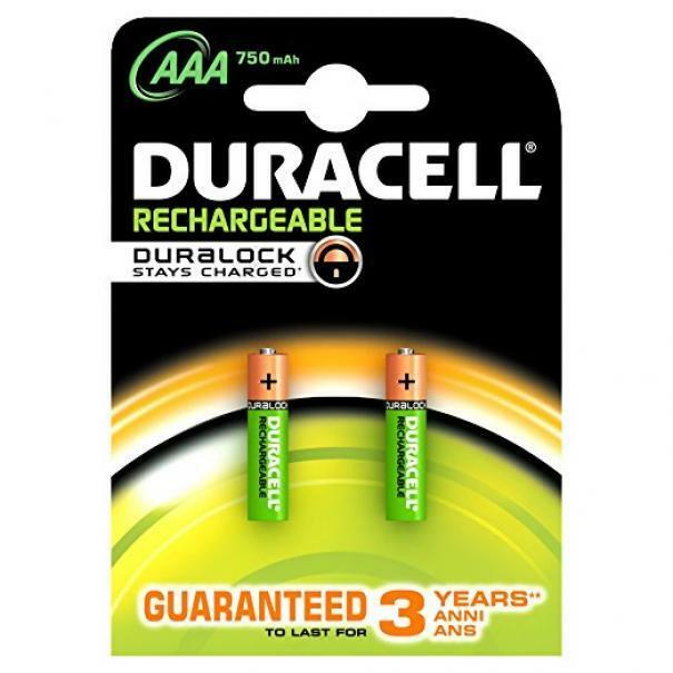 duracell ricaricabili aaa 750mah bl/2
