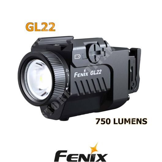 fenix torcia led 750 lumen red laser 180mt