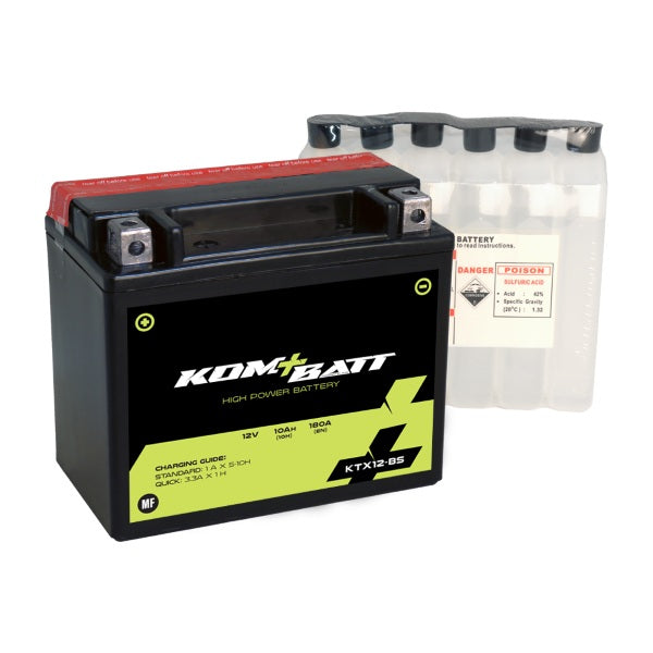 Batteria Moto Kombat KTX12-BS 12V 10Ah AGM | Battery24.it