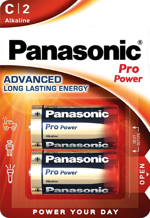 PILA ALCALINA PANASONIC FORMATO C BLIST 2PZ.