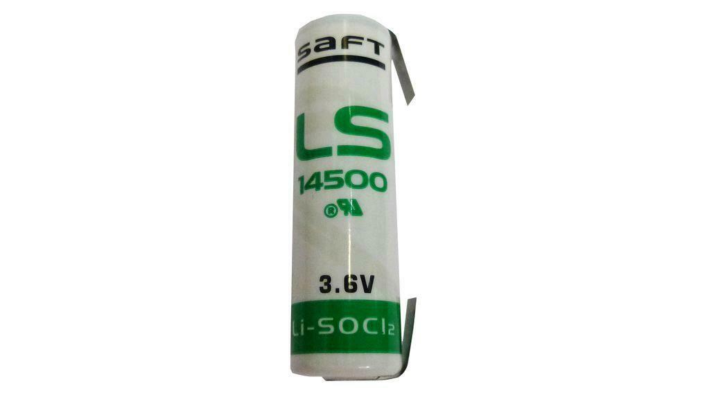 SAFT LITHIUM BATTERY 3.6V AA SIZE WITH TABS