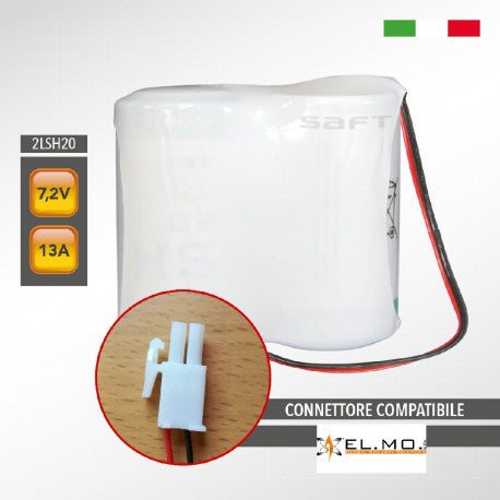 BATTERIA AL LITIO 7,2V 14AH + CONN ELMO