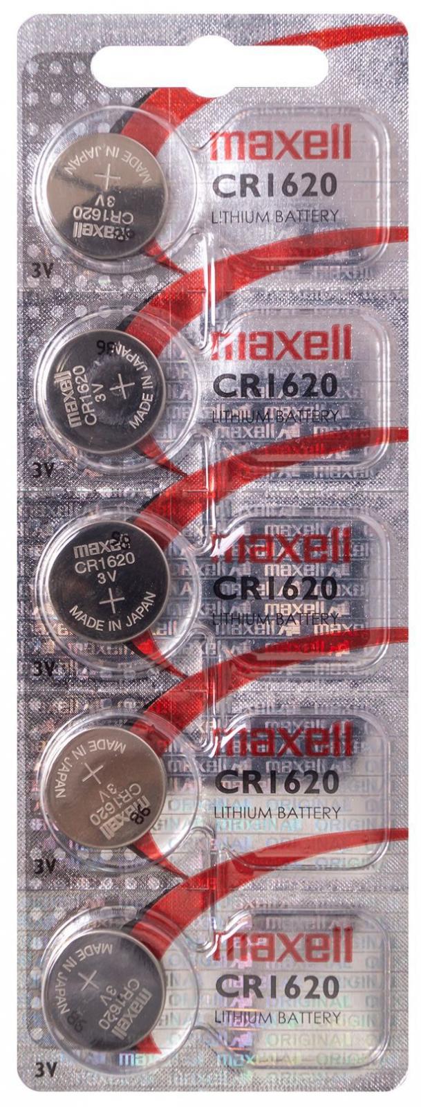 pila al litio bottone maxell 3v formato cr1620