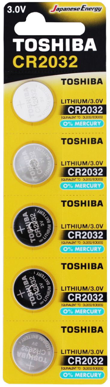 pila al litio bottone toshiba 3v formato cr2032