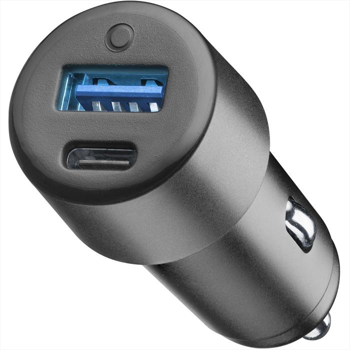 CARICABATTERIE AUTO DUAL 20W