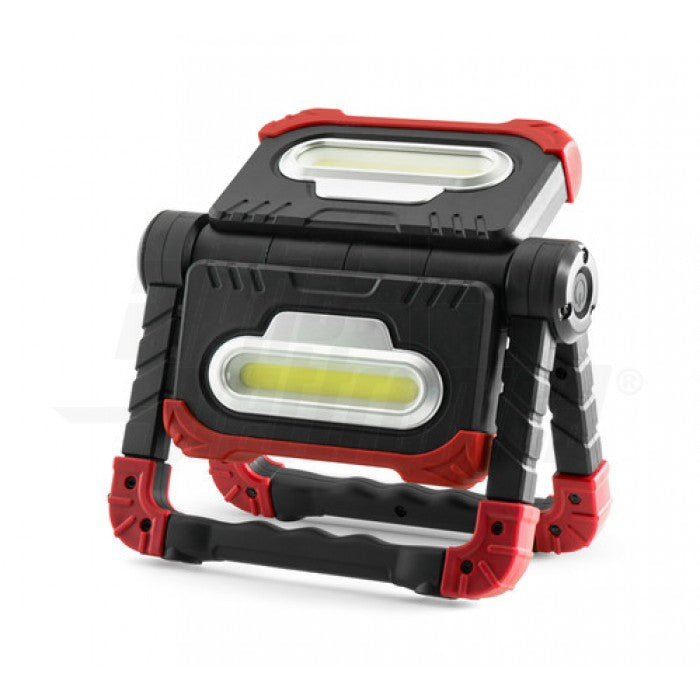 proiettore led a batteria portatile - 20w - bianco freddo - orientabile - serie twist