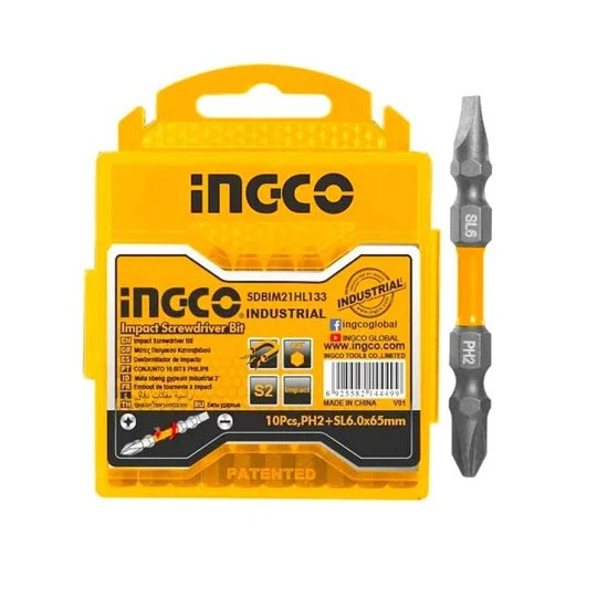 SET 10PZ CACCIAVITI BIT PH2+SL665MM