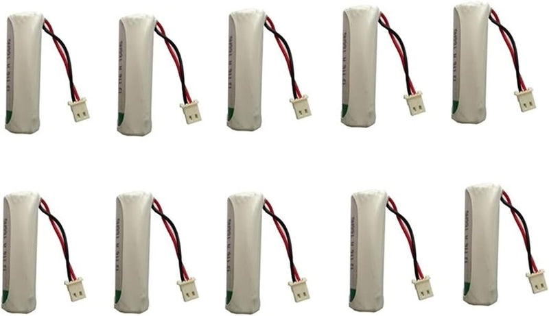 Saft pack 10 batterie allarme litio compatibile Beghelli Intelligent - 3,6 V 2,6Ah - LS14500 - ER14505 - Connettore Molex 5264-02