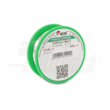 stagno in rocca 99% sn 0,7% cu 0,3%ag - 100gr - ø0,38mm