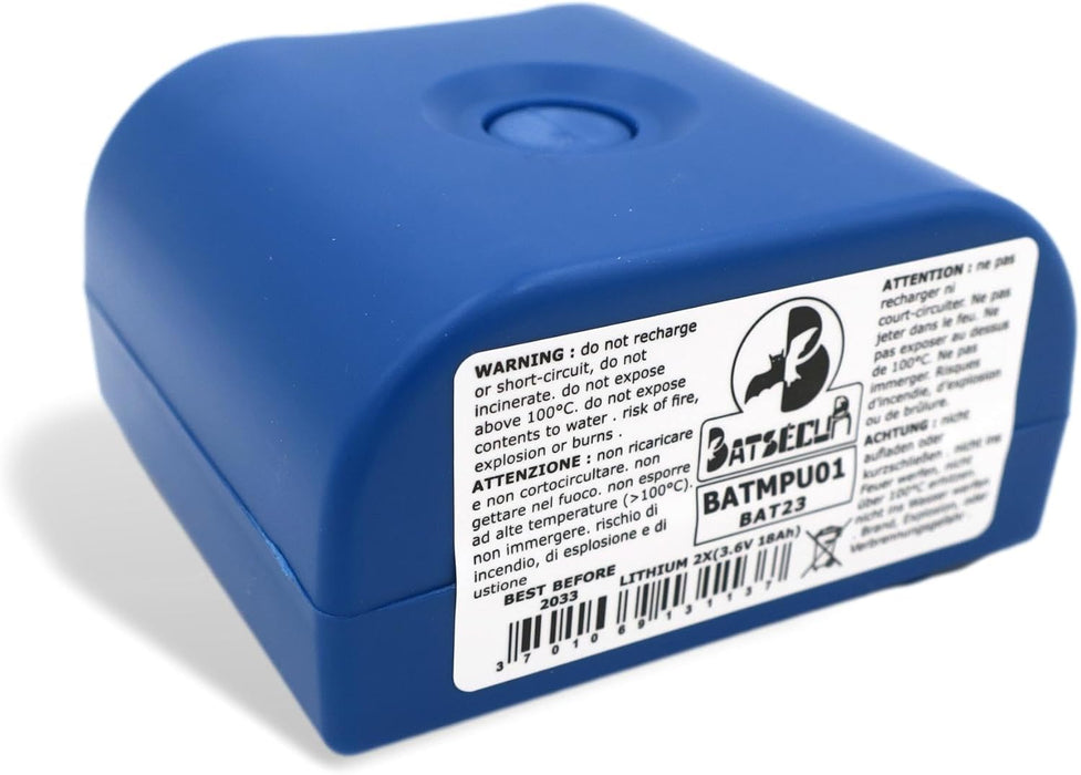 BAT23 Batteria Di Allarme Li-SOCl2 2x3,6V 18Ah Compatibile Con BATLi23 MPU01X DAITEM HAGER LOGISTY