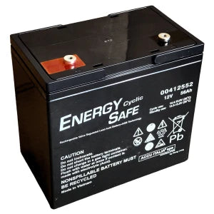 Batteria Energy Safe 12V 56Ah - AGM Ciclica per Carrozzine e UPS