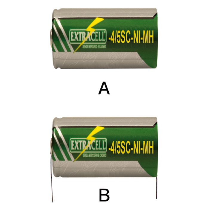Batteria Extracell Ni-MH 4/5sc 1,2 V 2000 mAh con lamella - MPN 30/00317-00