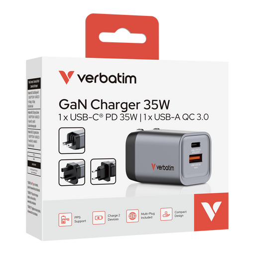 Caricabatterie Verbatim GNC-35 GaN 35 W