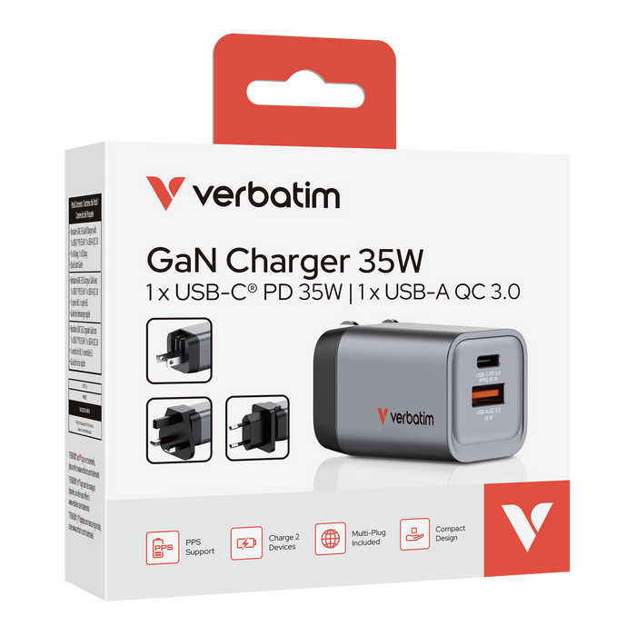 Caricabatterie Verbatim GNC-35 GaN 35 W